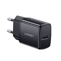 Зарядний пристрій Ugreen 10.5W USB 2.1A/5V Розумна Зарядка iQ Адаптер Чорний ED011 - 50459