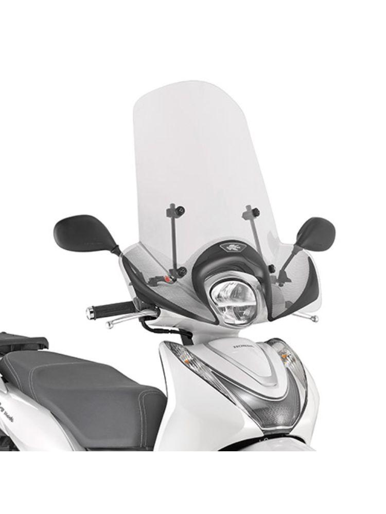 Вітрове скло Kappa для мотоцикла Honda SH Mode 125 (21-) прозоре [фітинг A1193AK в комплекті]., фото 1