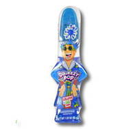 Mr. Squeezy Pop Lollipop Gel Candy Blue Raspberry 56g