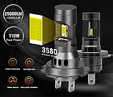 H7 LED CANBUS лампа 2шт. ближнє-дальне світло головна фара, фото 3