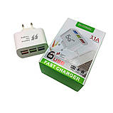 Адаптер живлення FAST CHARGER 3.1А 5G швидкого заряджання на 6 USB порту Зарядний пристрій для телефону, фото 6