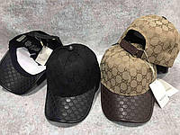 Кепка Gucci черная, кепка Гуччи, бесболка Гуччи черная, брендовая кепка, модная бейсболка, Gucci модель №2