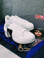 Кроссовки мужские и женские Adidas superstar Fully White, Кроссовки Adidas суперстар белые унисекс кожанные