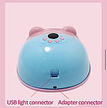 Професійна UV/LED 2 в 1 лампа HS887 для сушіння гель-лаку та лампа-ліхтарик для сушіння тіпс, 48Вт + 6 Вт., фото 8