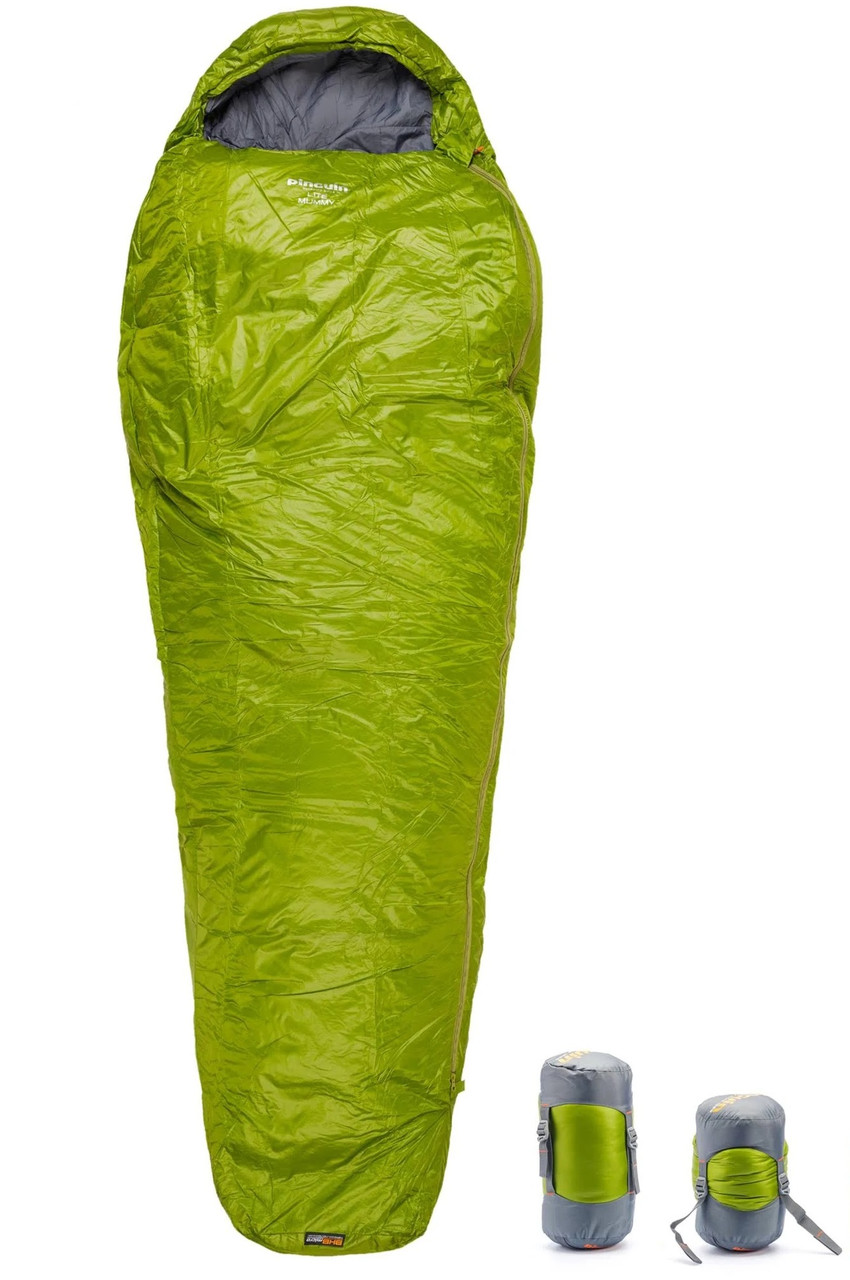 Спальний мішок-кокон Pinguin Lite Mummy CCS (14/10/0°C), 195 см, Right Zip (Khaki)