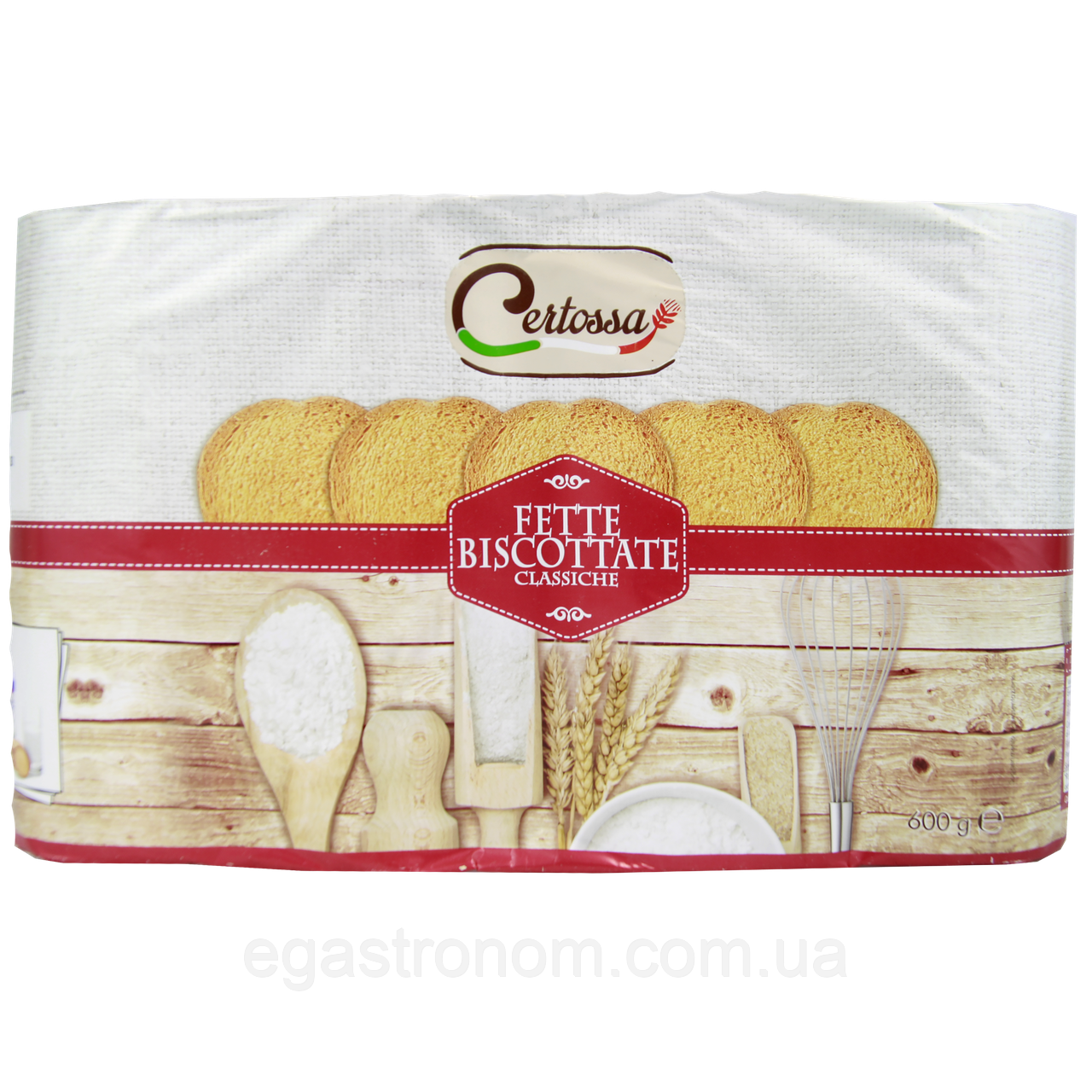 Сухарі круглі класичні Кертосса Certossa 600g 6шт/ящ (Код: 00-00014859)