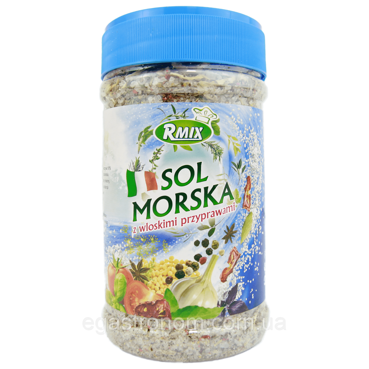Сіль морська з італійськими спеціями Рмікс Rmix 700g 12шт/ящ (Код: 00-00014850)
