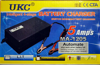 UKC BATTERY CHARDER MA-1205, 5A акумуляторна зарядка