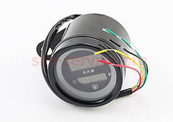 Тахометр виносний універсальний (цифровий), з індикатором рівня палива