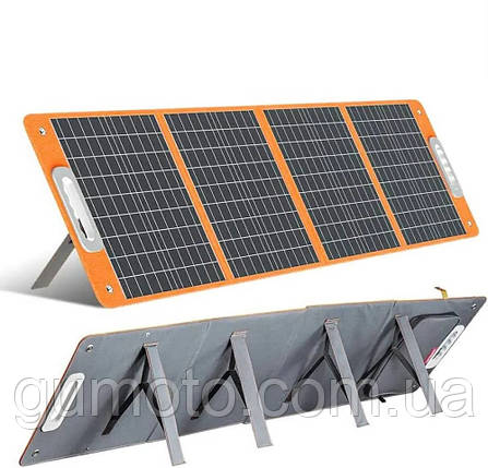 Сонячна батарея Flashfish TSP18V/100W, (складна портативна панель для заряджання телефону та генератора), фото 1
