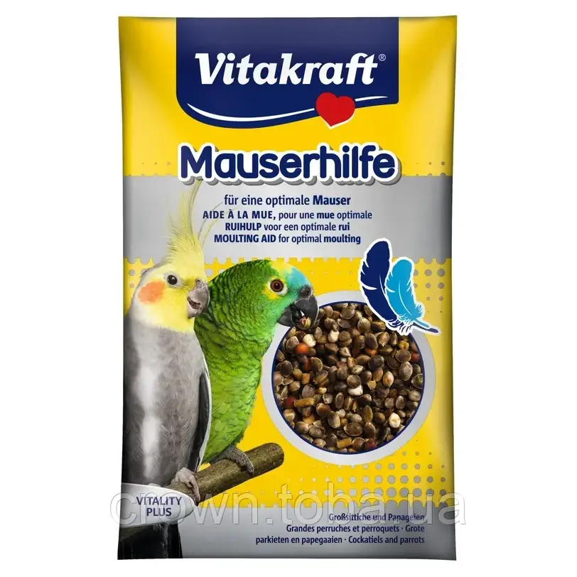 Купить Витамины для средних и больших попугаев Vitakraft Mauserhilfe ...