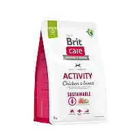 Brit Care Sustainable Activity Chicken & Insect 3 кг корм для собак Брит Каре Активити Курица (171295-12)