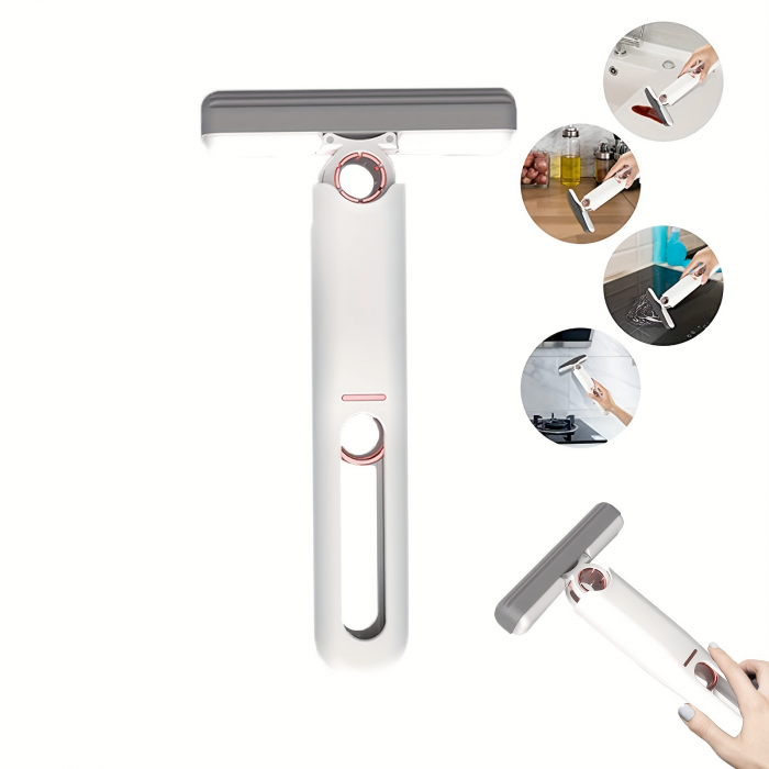 Міні швабра з автовіджимом для миття поверхонь і прибирання пилу, універсальна швабра Mini Mop, фото 1