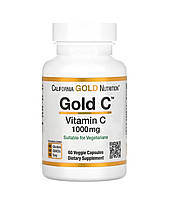 California Gold Nutrition, Gold C, вітамін С, 1000 мг, 60 вегетаріанських капсул