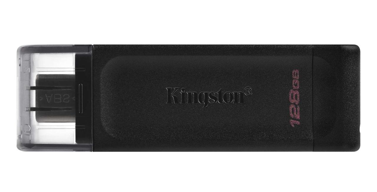 USB Flash 128GB 3.2 Kingston DT70 Type-C black, фото 1