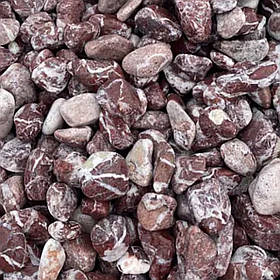 Галька мармурова «Чері» камінь для клумб та ландшафту (ціна за 1 кг від 1 тони)