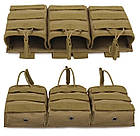 Підсумок потрійний під магазини Protector Plus Q804, пісочний, фото 3