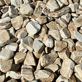 Галька декоративна «Сіена Голд» золотисто-жовта (ціна за 1 кг від 1 тони)