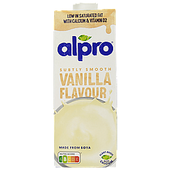 Молоко соєве ваніль Алпро Alpro vanilla 1L 8шт/ящ (Код: 00-00014867)