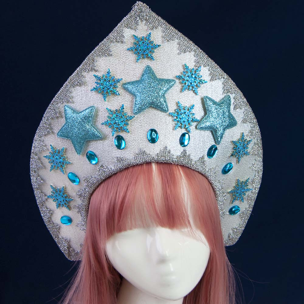 Корона 52155 Кокошник Снігуронька Снігова ніч (блакитний) 10372