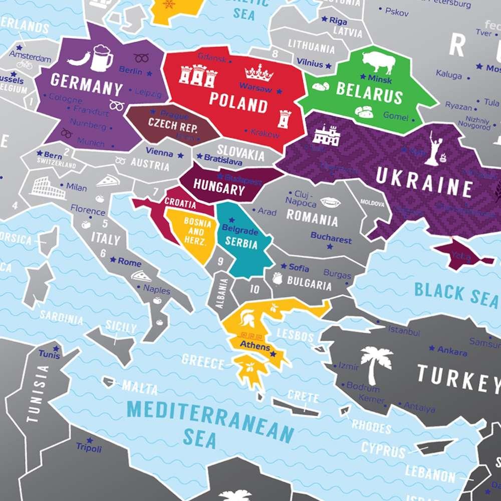 Скретч карта Европа EUROPA - фото 9 - id-p1922201066