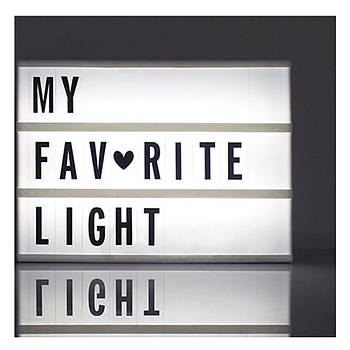 Світній ЛАЙТБОКС 80 БУКВ LIGHTBOX А4