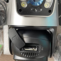 Вулична WiFi IP камера Besder P10Q 8Мп 2 незалежні об'єктиви, фото 5