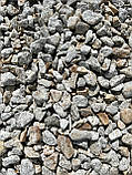Камінь для клумб «Срібна Рись» галька сланцева декоративна сіра (ціна за 1 кг від 1 тони), фото 7