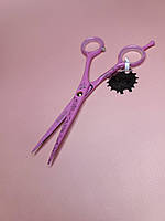 Перукарські ножиці тефлон рожеві PROline розмір 5.5.
