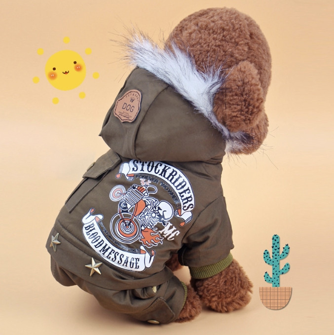 Комбінезон для собак Pet Style "Pet&Baby DOG" Хакі XS, фото 1