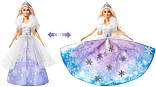 Лялька Барбі Дрімтопія Зимова принцеса плаття 2 в 1 Barbie Dreamtopia Fashion Reveal Princess Doll, фото 4