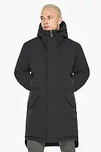 Braggart Arctic 63882" Зимова чорна чоловіча куртка з теплою підкладкою
