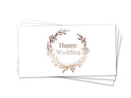 Конверт для грошей Happy Wedding" (рожеве золото)