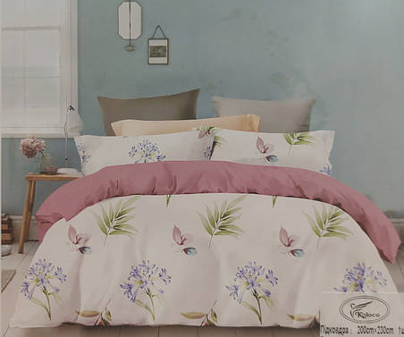 Постільна білизна Koloco Cotton Batterfly Series - Євро розмір, фото 1