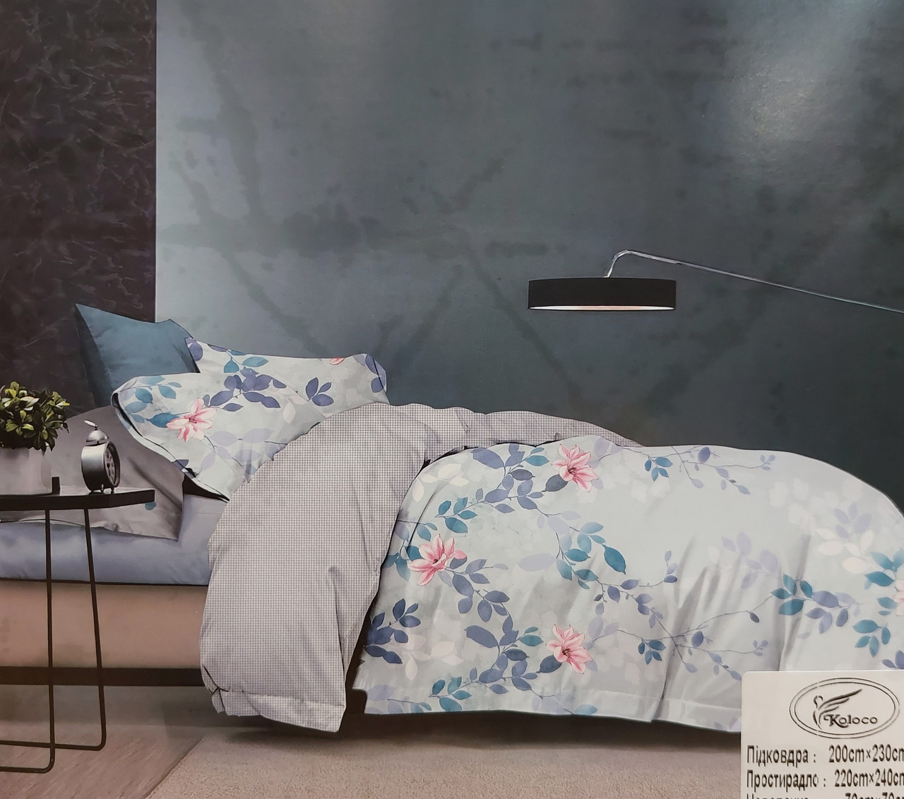 Постільна білизна Koloco Cotton Batterfly Series - Євро розмір
