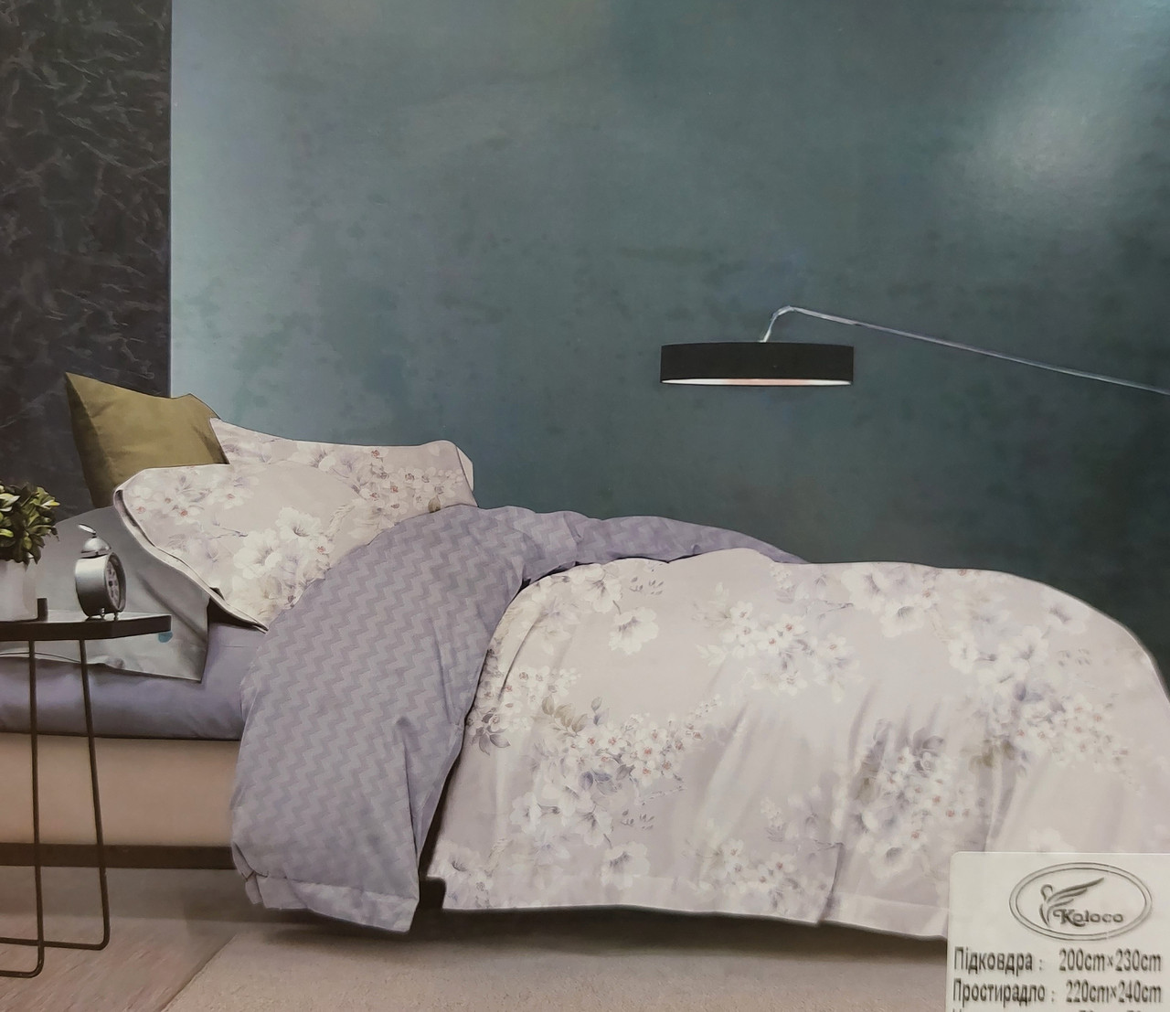 Постільна білизна Koloco Cotton Batterfly Series - Євро розмір