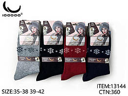 Шкарпетки жіночі Ioosoo 13144 вис. ангора різні кольори р.35-38/39-42 (уп.12 пар)