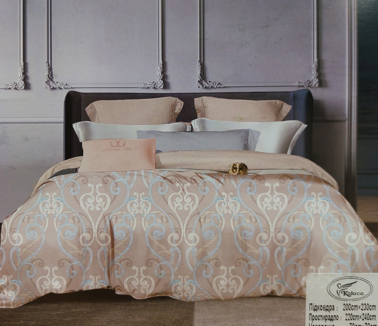 Постільна білизна Koloco Cotton Batterfly Series - Євро розмір