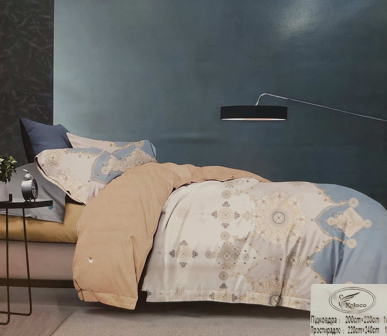 Постільна білизна Koloco Cotton Batterfly Series - Євро розмір