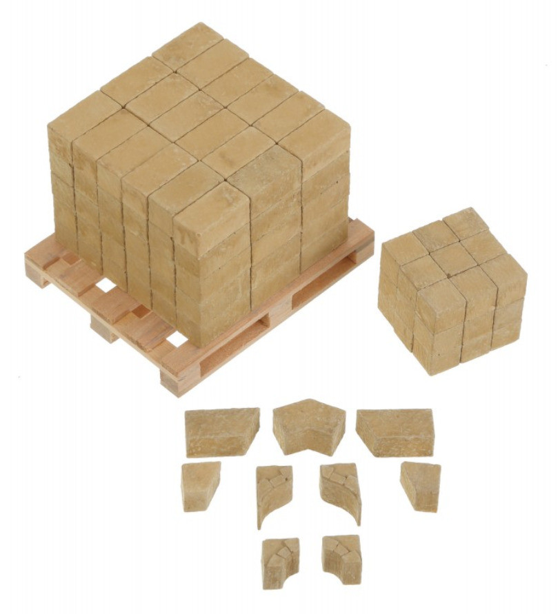 Керамічний конструктор SET 6 Набір міні цеглинок + палета 180 дет