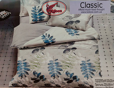 Постільна білизна Koloco Cotton Batterfly Series - Євро розмір, фото 1