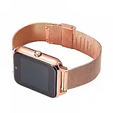 Умные часы Смарт часы с металлическим ремешком женские x7 watches Розовые, фото 2