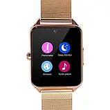 Умные часы Смарт часы с металлическим ремешком женские x7 watches Розовые, фото 3