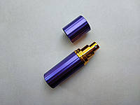 17 - 18 мл фиолетовый металлический флакон, минифлакон, атомайзер, бутылка с распылителем, спреем