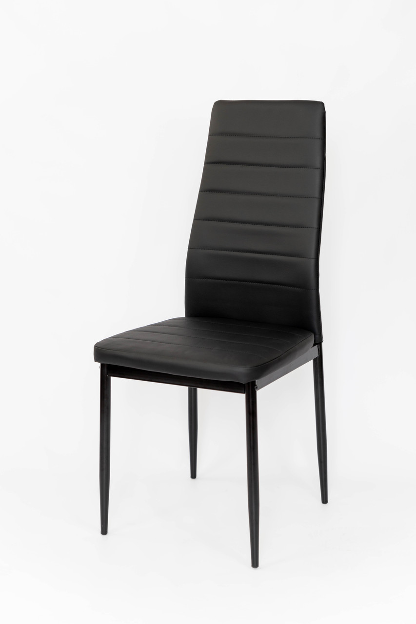 Стілець обідній Ріо чорний (метал/шкірозамінник), фото 1