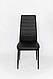 Стілець обідній Ріо чорний (метал/шкірозамінник), фото 2