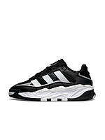 Кроссовки мужские Adidas Niteball Black White Leather M кроссовки adidas niteball кросівки адідас
