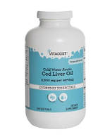 Vitacost Cold Water Arctic Cod Liver Oil жир печени арктической трески 1100 мг, 300 капсул