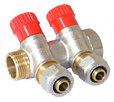 Колектор вентильний 3/4 на 2 виходи під 16 фітинг