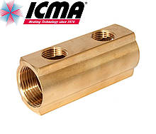 Простий колектор 3/4*2 1/2 виходу ICMA Арт.1102